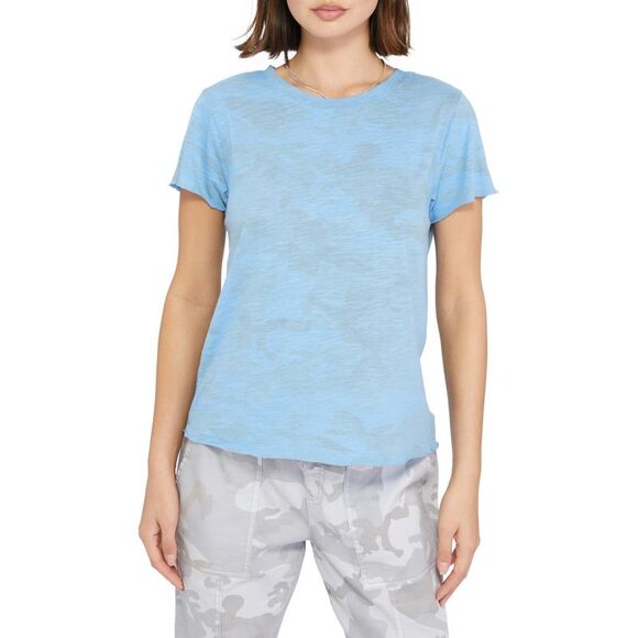 Sanctuary Inside Out Cotton Blend T-shirt In Oasis Camo XS - Picture 1 of 3